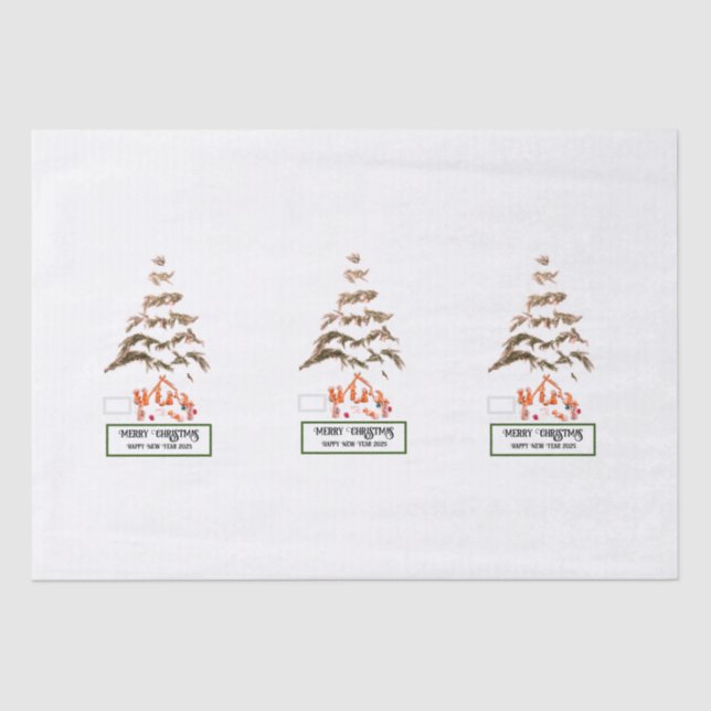 Papel De Seda Saludo plegado (Anverso)