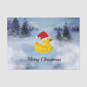 Papel De Seda Saludos de Navidad de Rubber Ducky