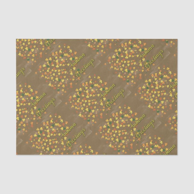Papel De Seda Saludos de otoño (Anverso)