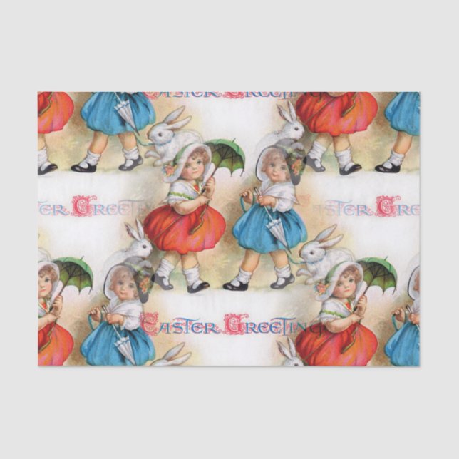 Papel De Seda Saludos de Pascua (Anverso)