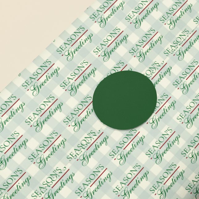 Papel De Seda Saludos de temporada a los Navidades de Gingham (Subido por el creador)