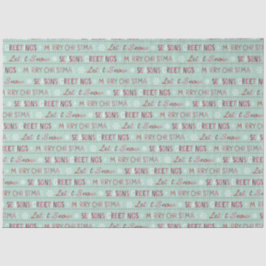 Papel De Seda Saludos de temporada, Feliz Navidad, que nieve