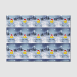 Papel De Seda Saludos navideños dudosos de caucho