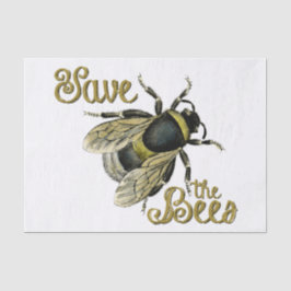 Papel De Seda Salvar el ilustracion vintage de las abejas
