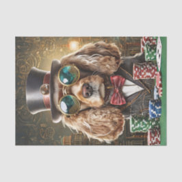Papel De Seda Sam Slick, Cocker Spaniel Jugando Poker