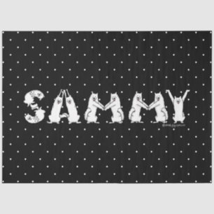 Papel De Seda Sammy en letras samoyadas