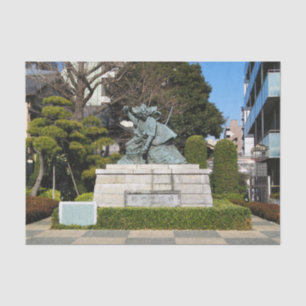 Papel De Seda Samurai Kamakura Gongoro Kagemasa Kabuki Estatua