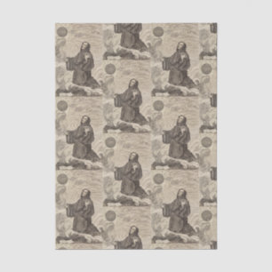 Papel De Seda San Benito de Nursia Padre del Monacato
