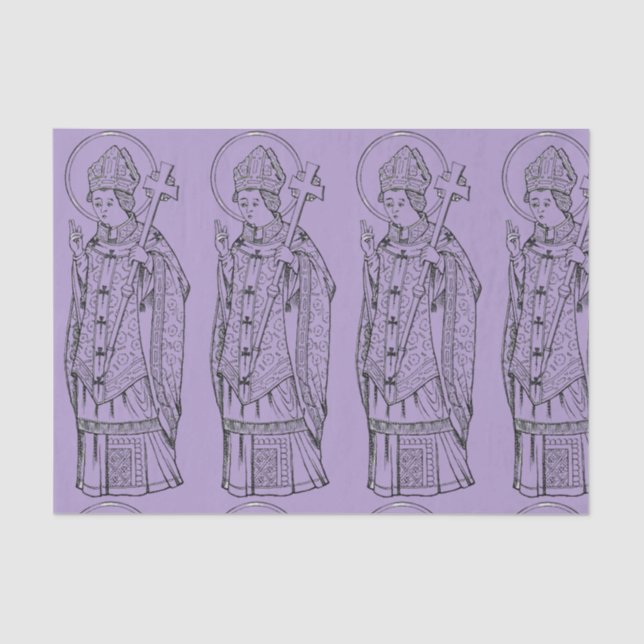 Papel De Seda San Deiniol Abad y Obispo (Anverso)