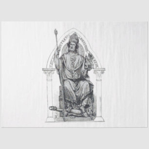 Papel De Seda San Eleuterio de Tournai Obispo 