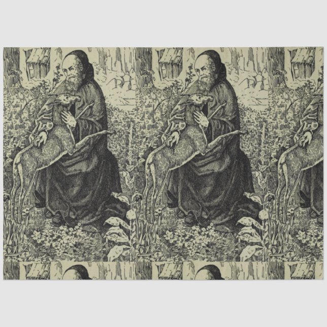 Papel De Seda San Gil el Ermitaño (Anverso)