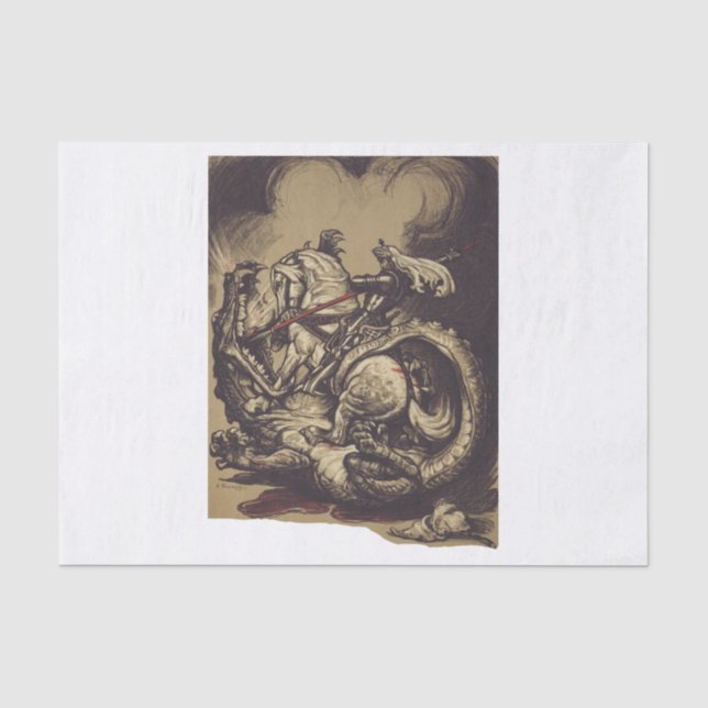 Papel De Seda San Jorge y el Dragón Gran Mártir (Anverso)