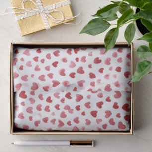 Papel De Seda San Valentín de Corazones Rojos