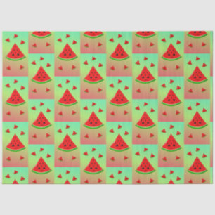 Papel De Seda sandía feliz y bebés
