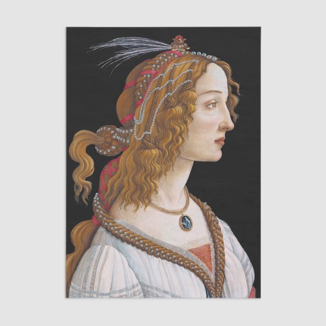 Papel De Seda Sandro Botticelli - Retrato de Simonetta Vespucci (Subido por el creador)