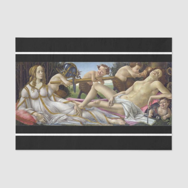 Papel De Seda Sandro Botticelli - Venus y Mars (Anverso)
