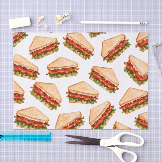 Papel De Seda Sándwich BLT (Artesanía)