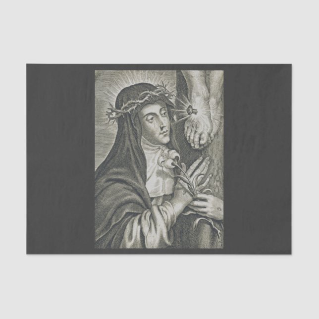 Papel De Seda Santa Catalina de Siena (Anverso)