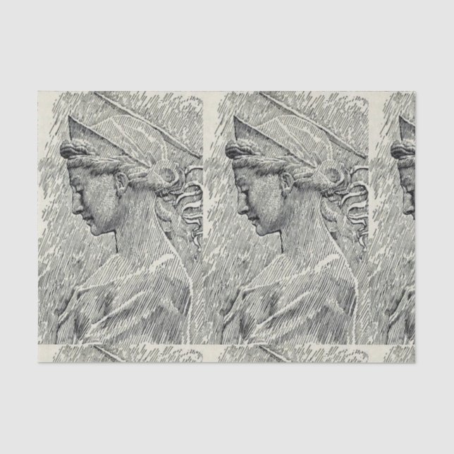 Papel De Seda Santa Cecilia Virgen y mártir (Anverso)