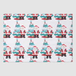 Papel De Seda Santa Claus