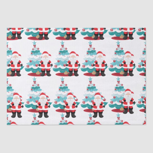 Papel De Seda Santa Claus (Anverso)