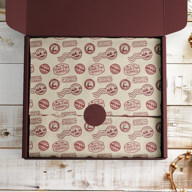 Papel De Seda Santa Claus Airmail Holiday (Subido por el creador)