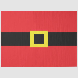 Papel De Seda Santa Claus Belly Cinturón hebilla fun rojo amaril