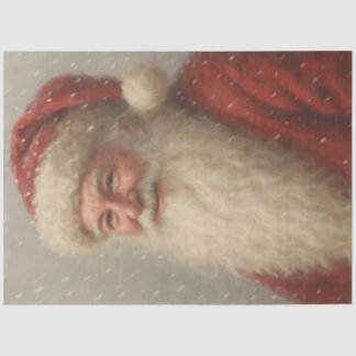 Papel De Seda Santa Claus de Navidad decoupage vintage