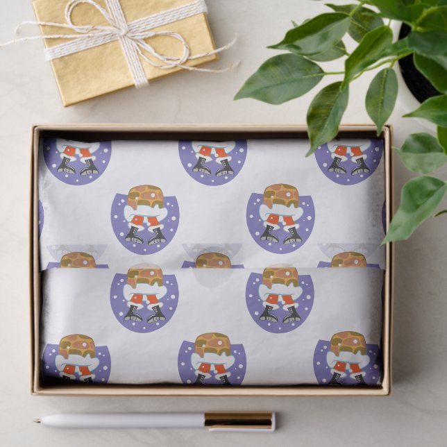 Papel De Seda Santa Claus En Chimney, Nieve, Navidades, Año Nuev (Regalo )