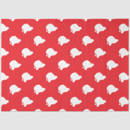 Papel De Seda Santa Claus en rojo