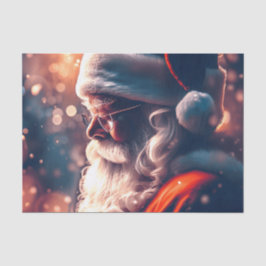 Papel De Seda Santa Claus Feliz Navidad