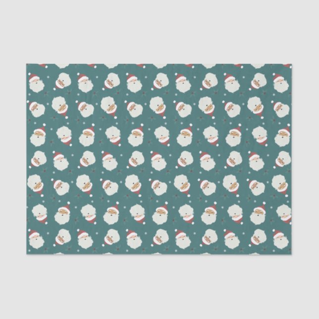 Papel De Seda Santa Claus Feliz Navidad (Anverso)