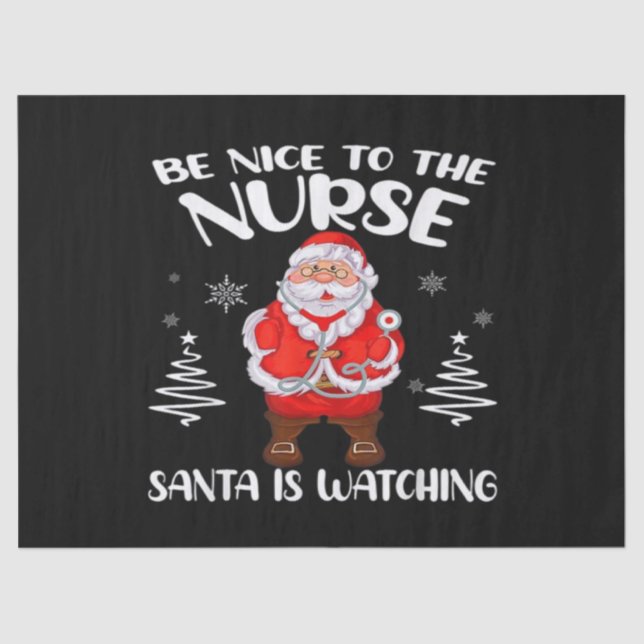 Papel De Seda Santa Claus Nurse (Anverso)