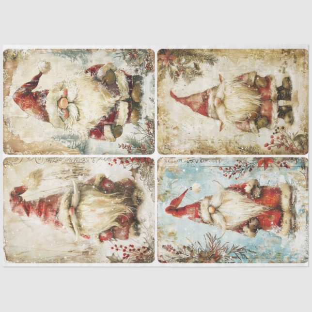 Papel De Seda Santa Gnomes (Anverso)