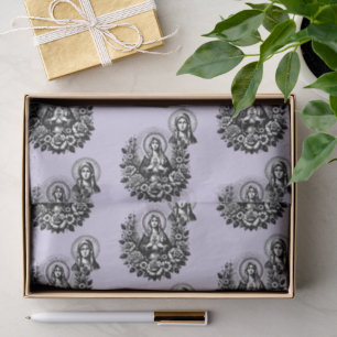 Papel De Seda Santa María Católica Cristiana Lavanda Suave