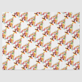 Papel De Seda Santa, Rudolph, Snowman y Elf