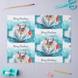 Papel De Seda Santa Sailing – Tropical Christmas by the Sea