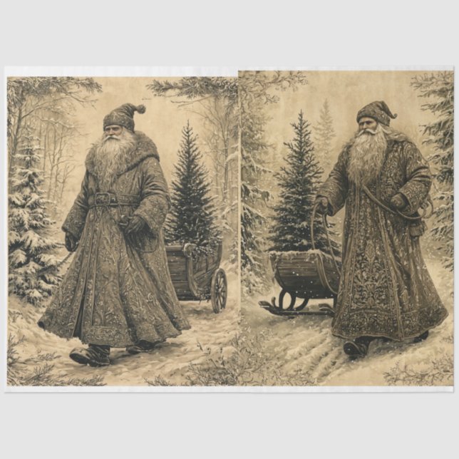 Papel De Seda Santa Vieja - browns/beiges (Anverso)