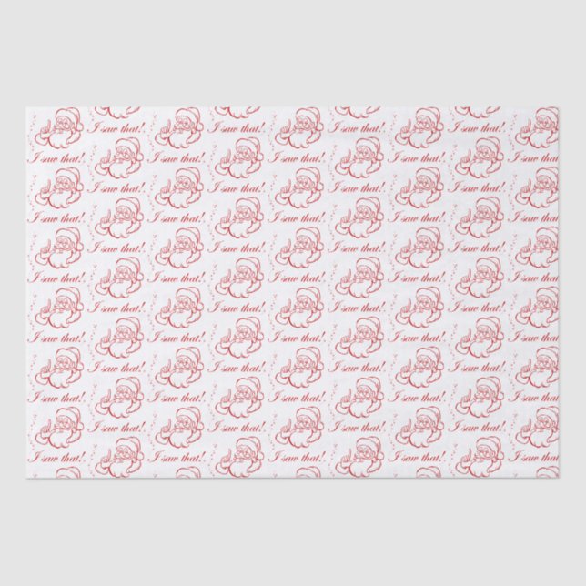 Papel De Seda ¡Santa Vio Eso! (Anverso)