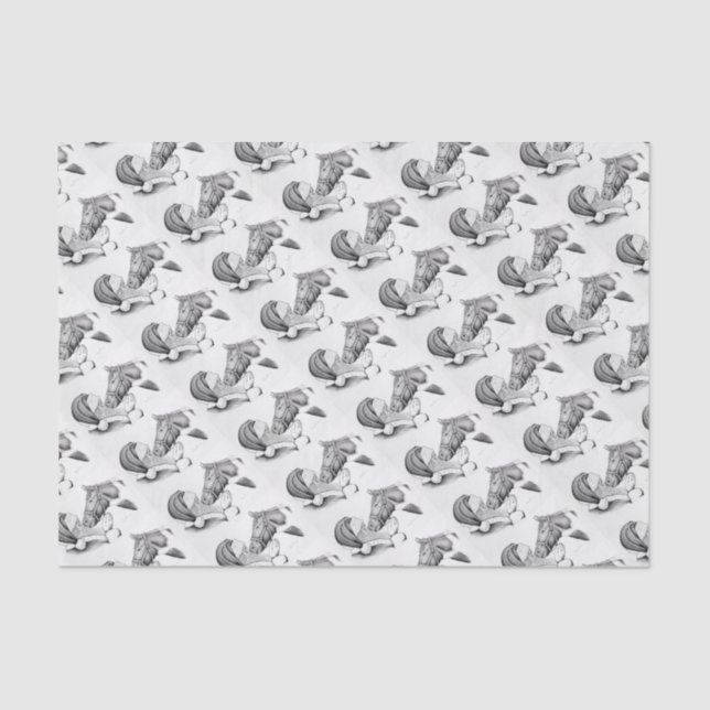 Papel De Seda Santa y Caballo 1 (Anverso)