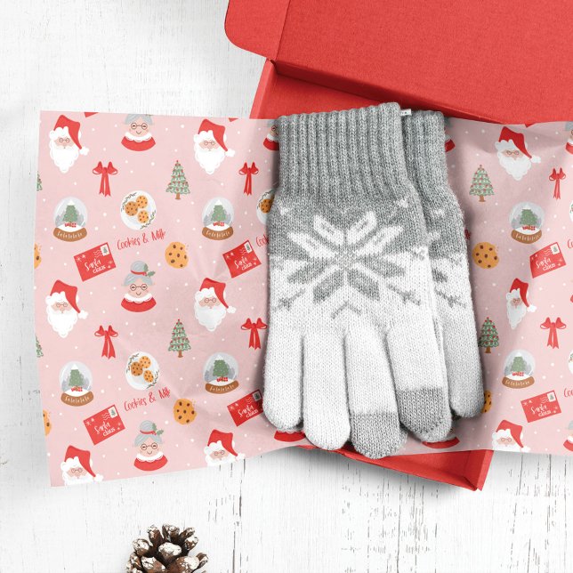 Papel De Seda Santa y Sra. Claus Festive Fa La Navidades (Subido por el creador)