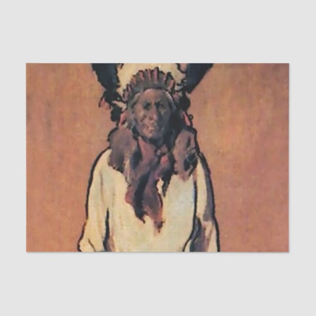 Papel De Seda “Santiago” Western Art by Gerald Cassidy (Anverso)