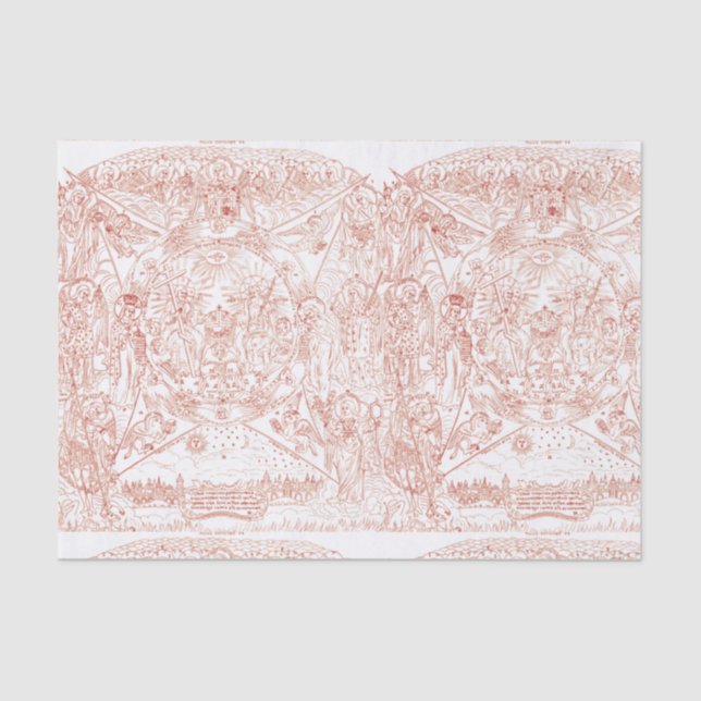 Papel De Seda Santísima Trinidad en Gloria (Anverso)