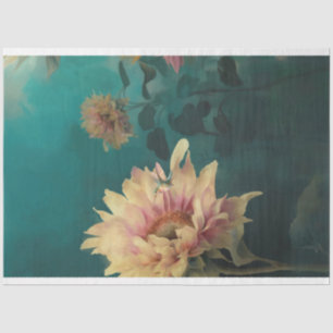 Papel De Seda Santuario de Girasoles Colibrí y Floral
