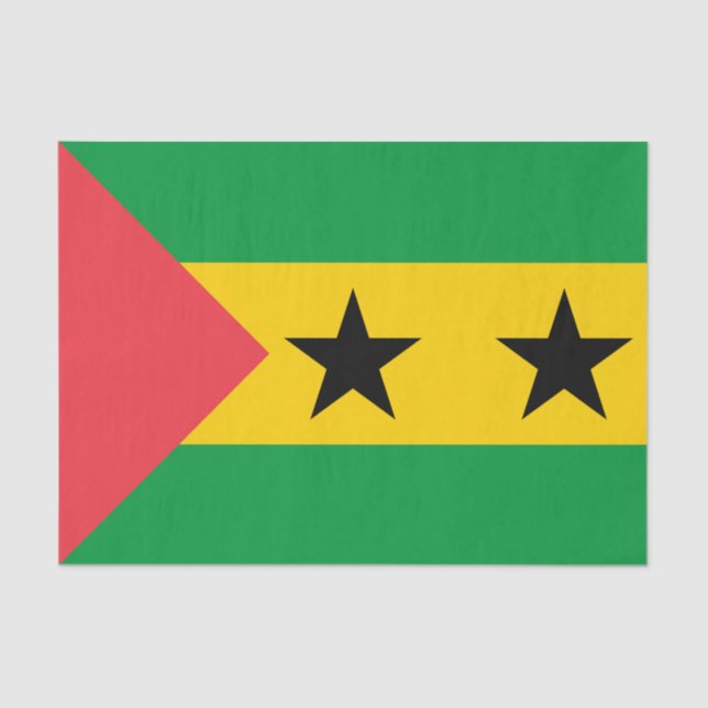 Papel De Seda Sao Tome and Principe Flag (Anverso)