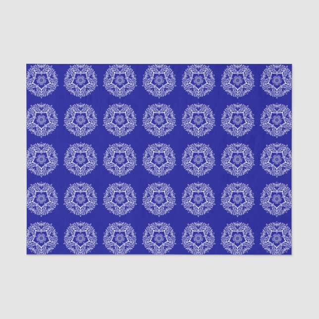 Papel De Seda Sapphire Mandala (Anverso)