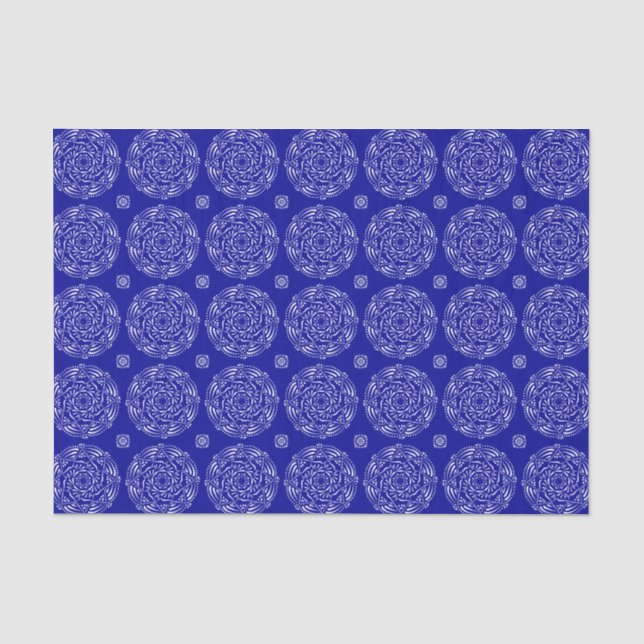 Papel De Seda Sapphire Mandala (Anverso)