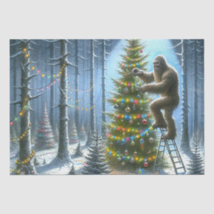 Papel De Seda Sasquatch Decorando árboles de Navidad divertidos
