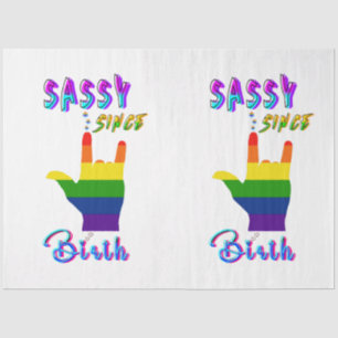 Papel De Seda Sassy desde el nacimiento