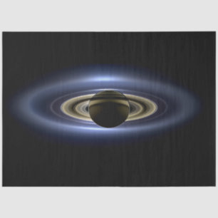 Papel De Seda Saturno eclipsó el sol por el orbitador de Cassini